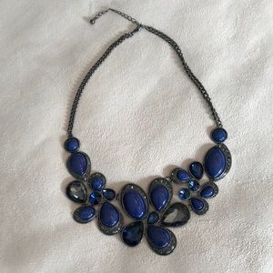 Blue statement necklace